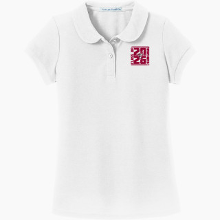 Port Authority Girls Silk Touch Peter Pan Collar Polo