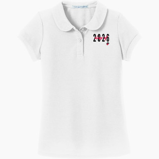 Port Authority Girls Silk Touch Peter Pan Collar Polo
