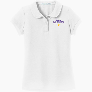 Port Authority Girls Silk Touch Peter Pan Collar Polo