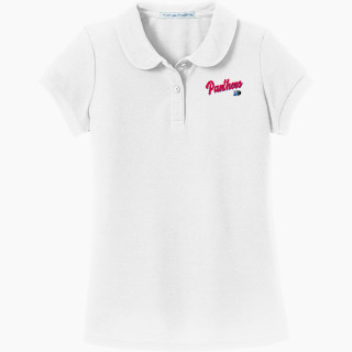Port Authority Girls Silk Touch Peter Pan Collar Polo