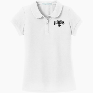 Port Authority Girls Silk Touch Peter Pan Collar Polo