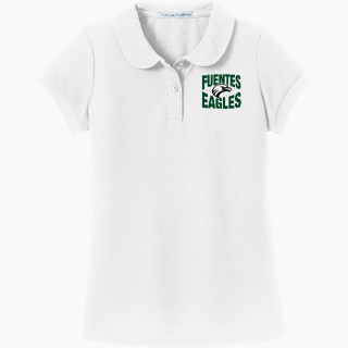 Port Authority Girls Silk Touch Peter Pan Collar Polo