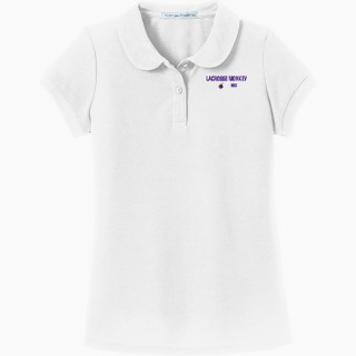 Port Authority Girls Silk Touch Peter Pan Collar Polo