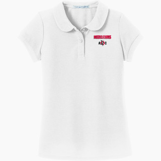 Port Authority Girls Silk Touch Peter Pan Collar Polo