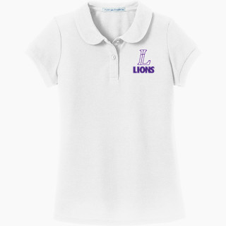Port Authority Girls Silk Touch Peter Pan Collar Polo