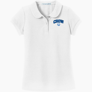 Port Authority Girls Silk Touch Peter Pan Collar Polo