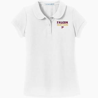 Port Authority Girls Silk Touch Peter Pan Collar Polo