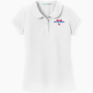 Port Authority Girls Silk Touch Peter Pan Collar Polo