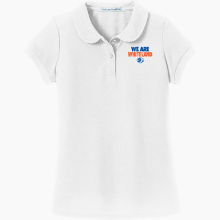 Port Authority Girls Silk Touch Peter Pan Collar Polo