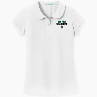 Port Authority Girls Silk Touch Peter Pan Collar Polo