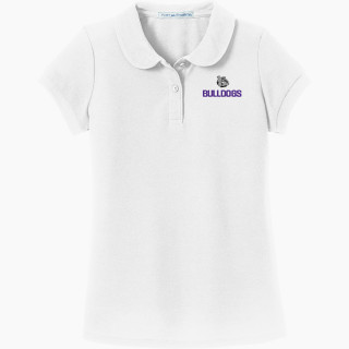 Port Authority Girls Silk Touch Peter Pan Collar Polo