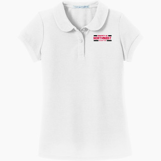 Port Authority Girls Silk Touch Peter Pan Collar Polo