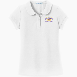 Port Authority Girls Silk Touch Peter Pan Collar Polo