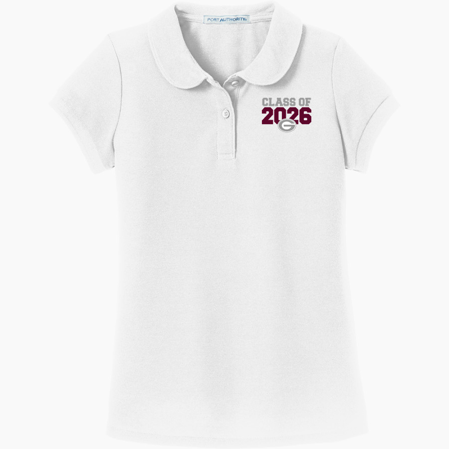 Gloversville High School Port Authority Girls Silk Touch Peter Pan Collar Polo