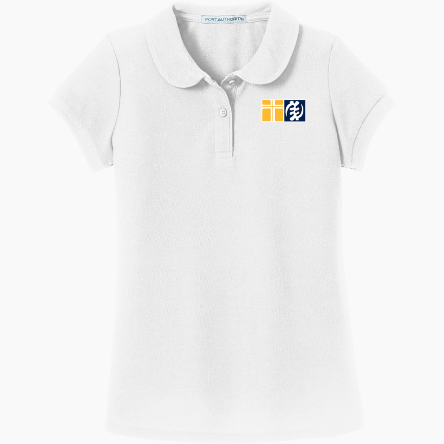 St. Peter Claver Knights Port Authority Girls Silk Touch Peter Pan Collar Polo