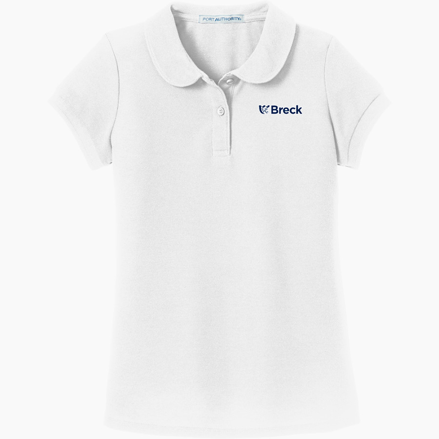 Breck Mustangs <span class="pdp-name-mascot">Breck School Mustangs</span> Port Authority Girls Silk Touch Peter Pan Collar Polo