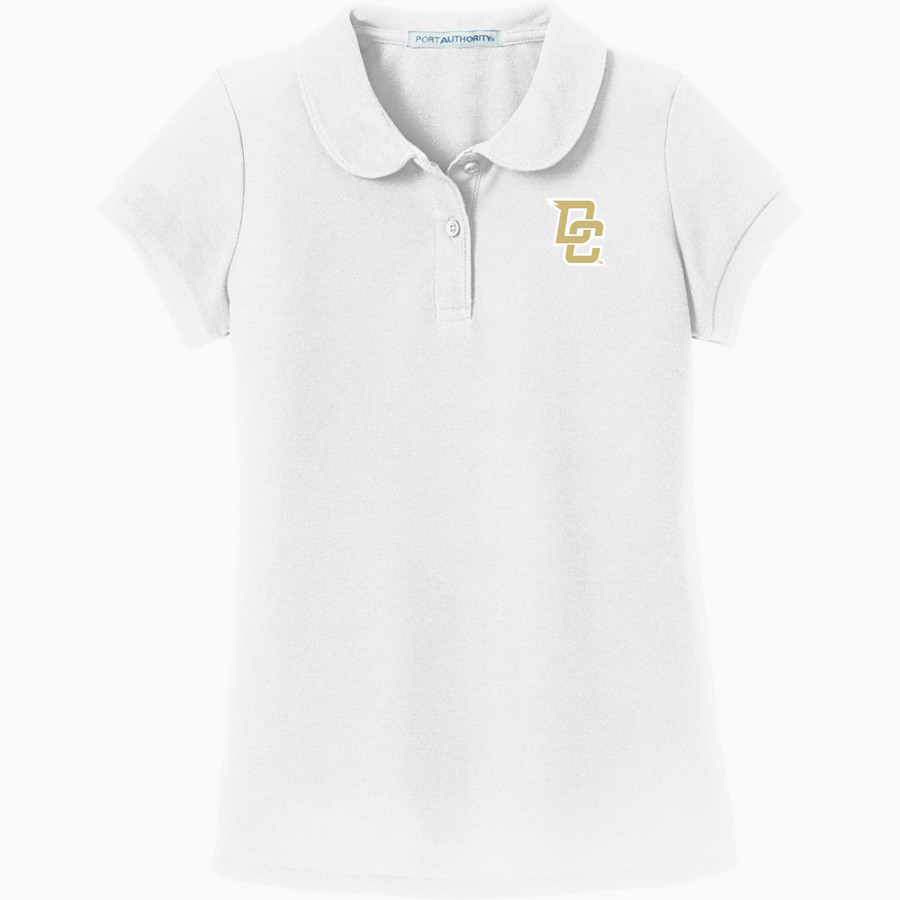 Decatur Central Hawks <span class="pdp-name-mascot">Decatur Central Hawks</span> Port Authority Girls Silk Touch Peter Pan Collar Polo