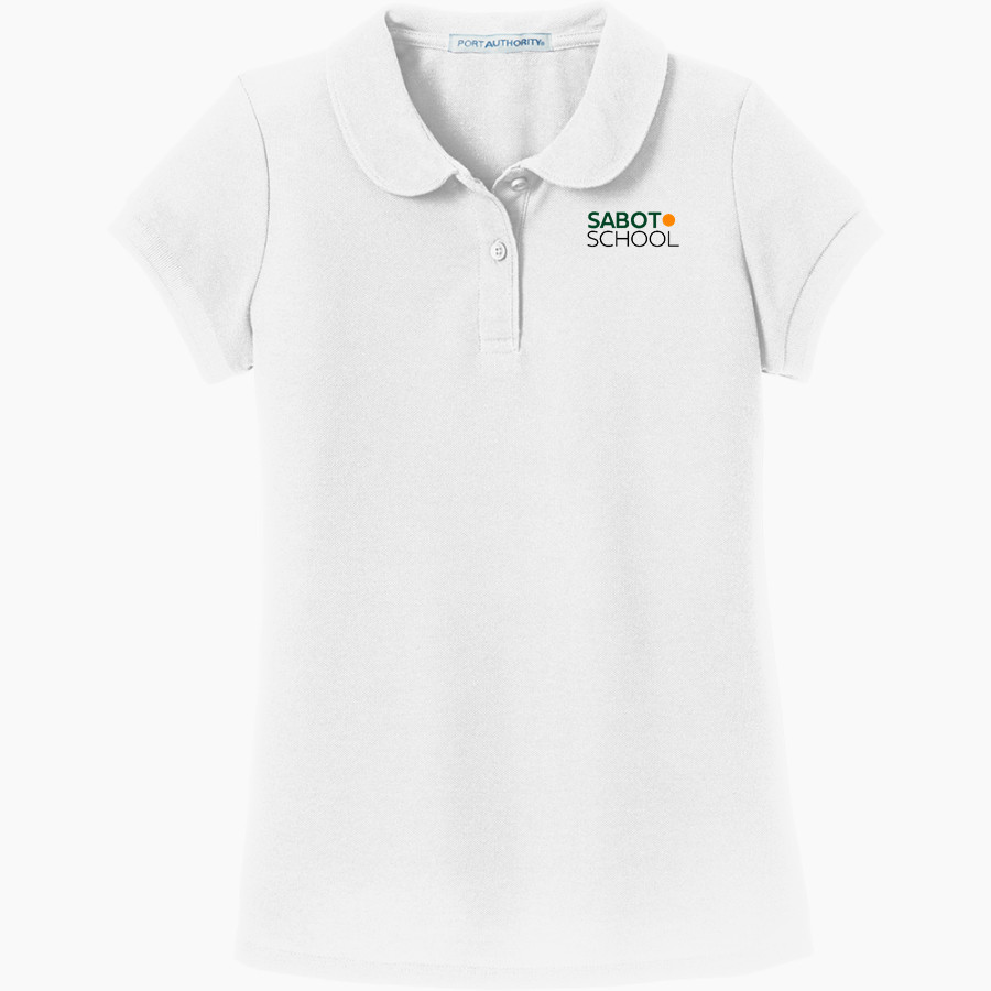 Sabot School Sabot School <span class="pdp-name-mascot">STONY POINT SCHOOL</span> Port Authority Girls Silk Touch Peter Pan Collar Polo