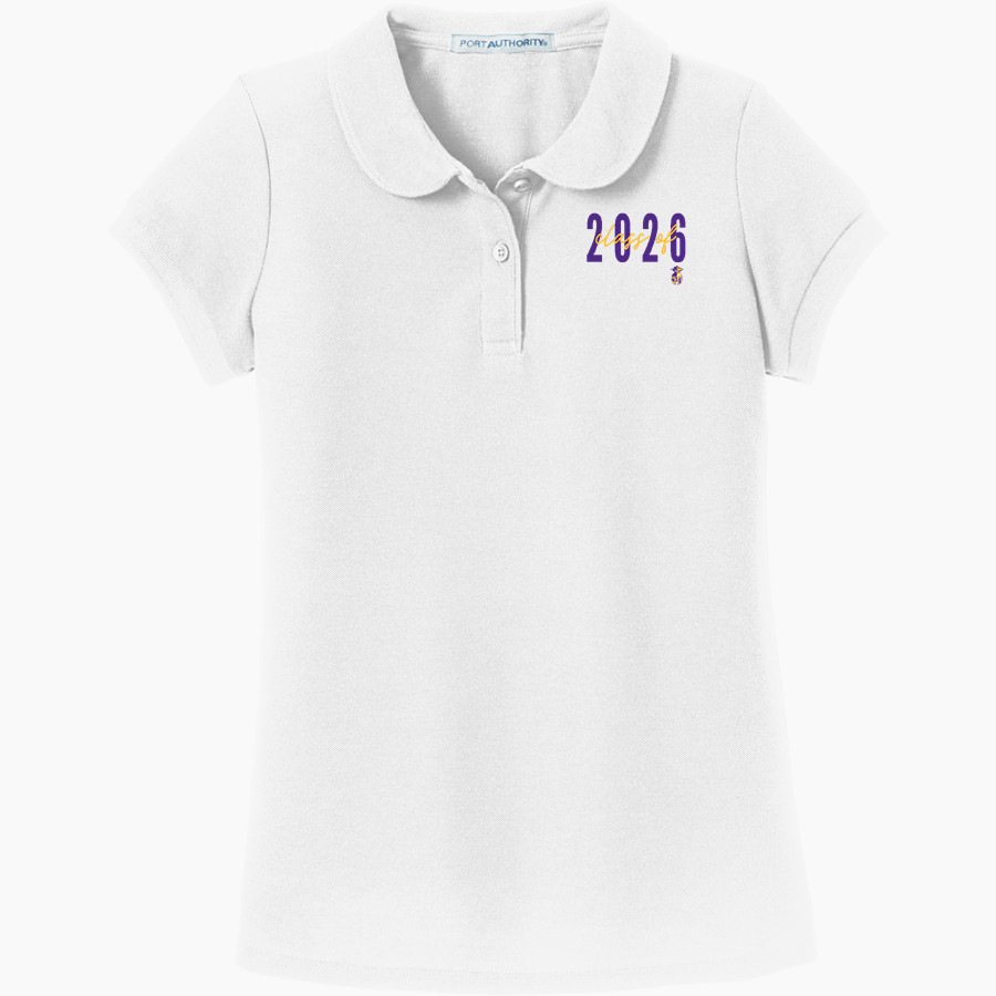 SEBEKA HIGH SCHOOL Trojans Online Store <span class="pdp-name-mascot">SEBEKA TROJANS</span> Port Authority Girls Silk Touch Peter Pan Collar Polo