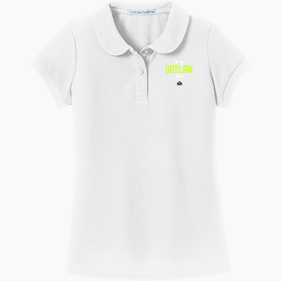 Ocean State Outlaws Outlaws <span class="pdp-name-mascot">Ocean State Outlaws</span> Port Authority Girls Silk Touch Peter Pan Collar Polo