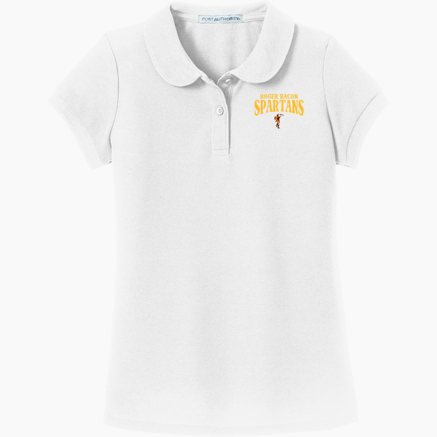 Roger Bacon Spartans <span class="pdp-name-mascot">Roger Bacon Spartans</span> Port Authority Girls Silk Touch Peter Pan Collar Polo