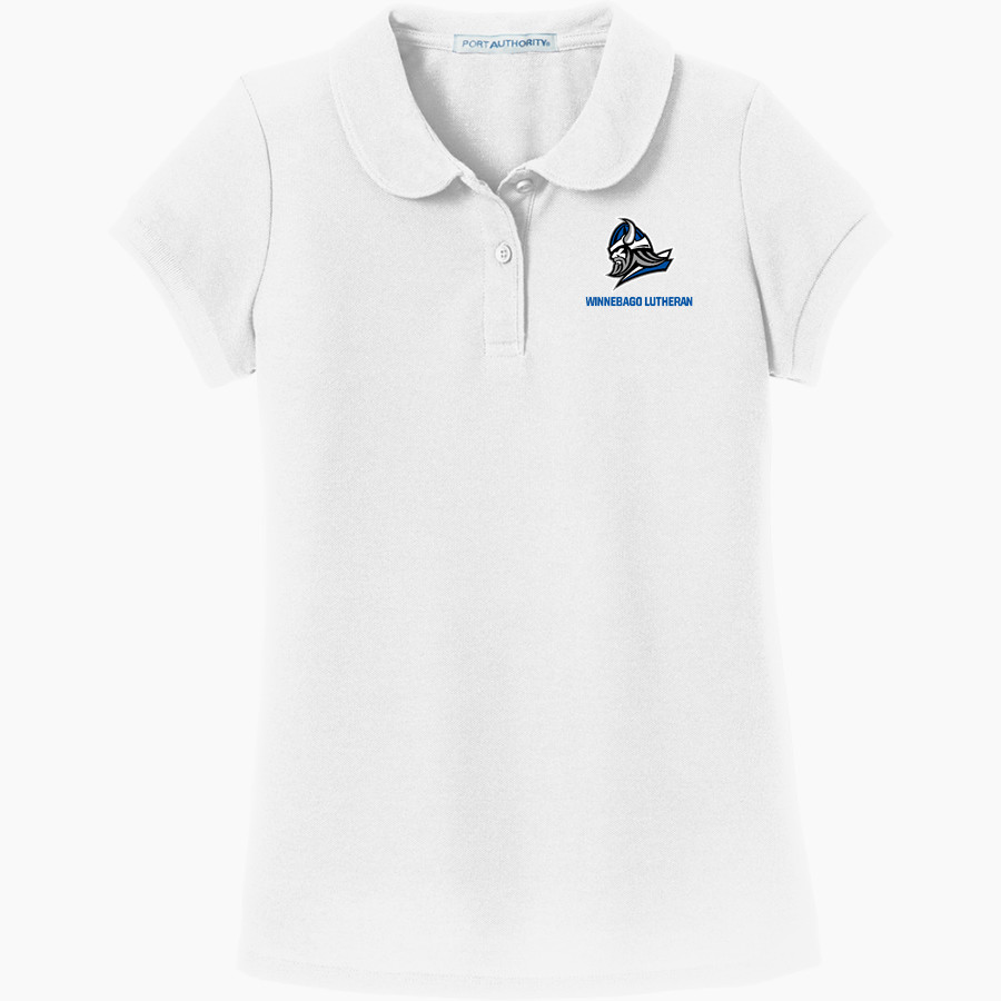 Winnebago Lutheran Vikings Online Store Port Authority Girls Silk Touch Peter Pan Collar Polo