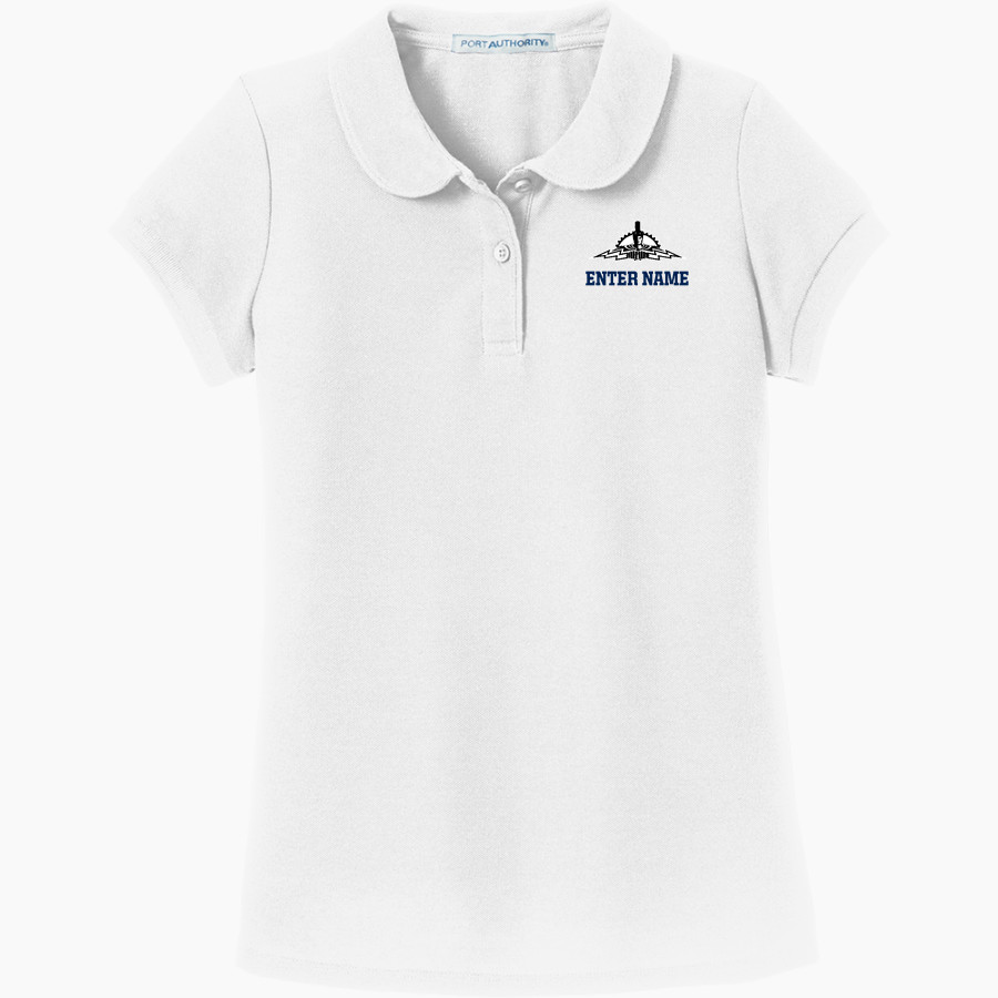Kamehameha Maui Warriors <span class="pdp-name-mascot">Kamehameha Maui Warriors</span> Port Authority Girls Silk Touch Peter Pan Collar Polo