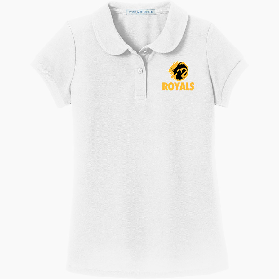 LYNNWOOD HIGH SCHOOL ROYALS <span class="pdp-name-mascot">LYNNWOOD ROYALS</span> Port Authority Girls Silk Touch Peter Pan Collar Polo
