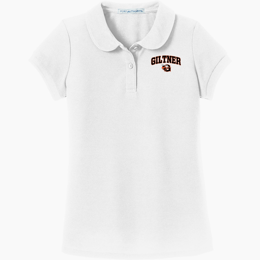 Giltner Hornets <span class="pdp-name-mascot">Giltner Hornets</span> Port Authority Girls Silk Touch Peter Pan Collar Polo