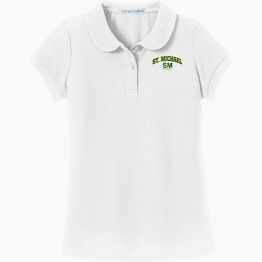St. Michael Gators Port Authority Girls Silk Touch Peter Pan Collar Polo