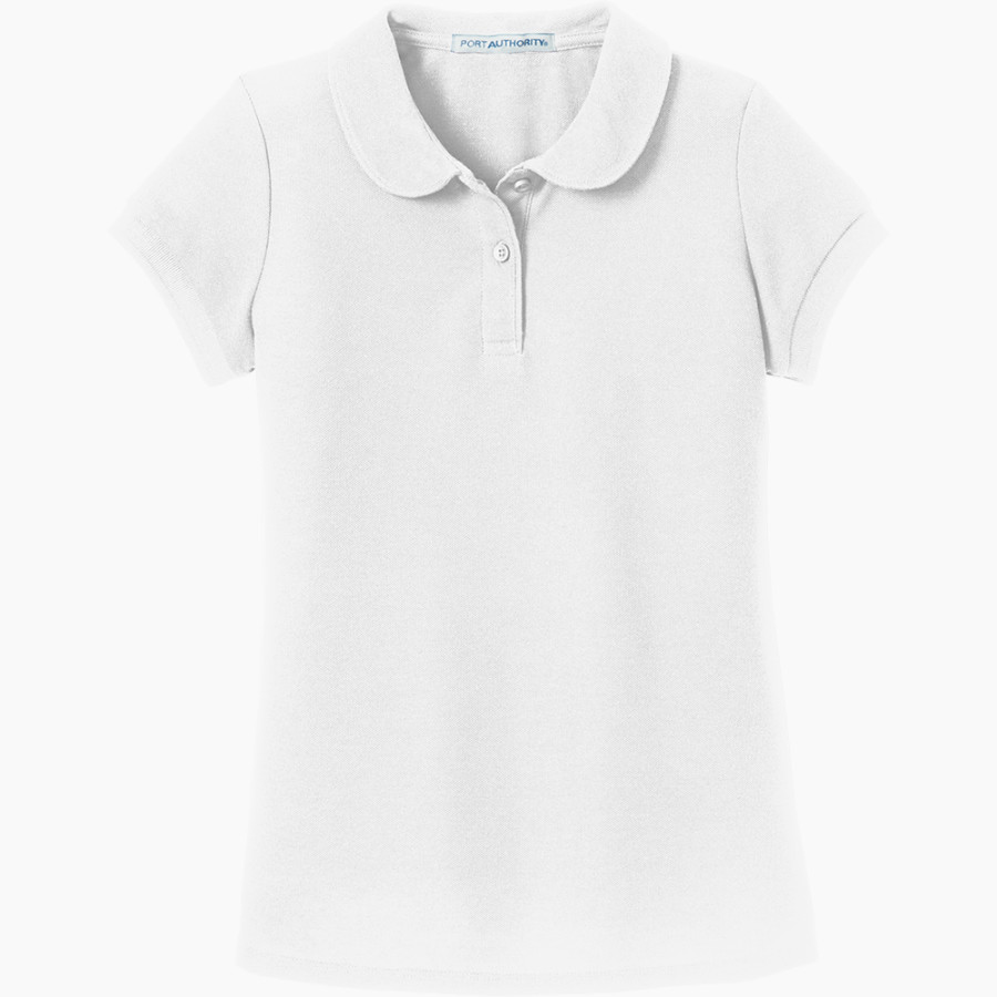 HARWOOD UNION HIGH SCHOOL HIGHLANDERS <span class="pdp-name-mascot">HARWOOD HIGHLANDERS</span> Port Authority Girls Silk Touch Peter Pan Collar Polo