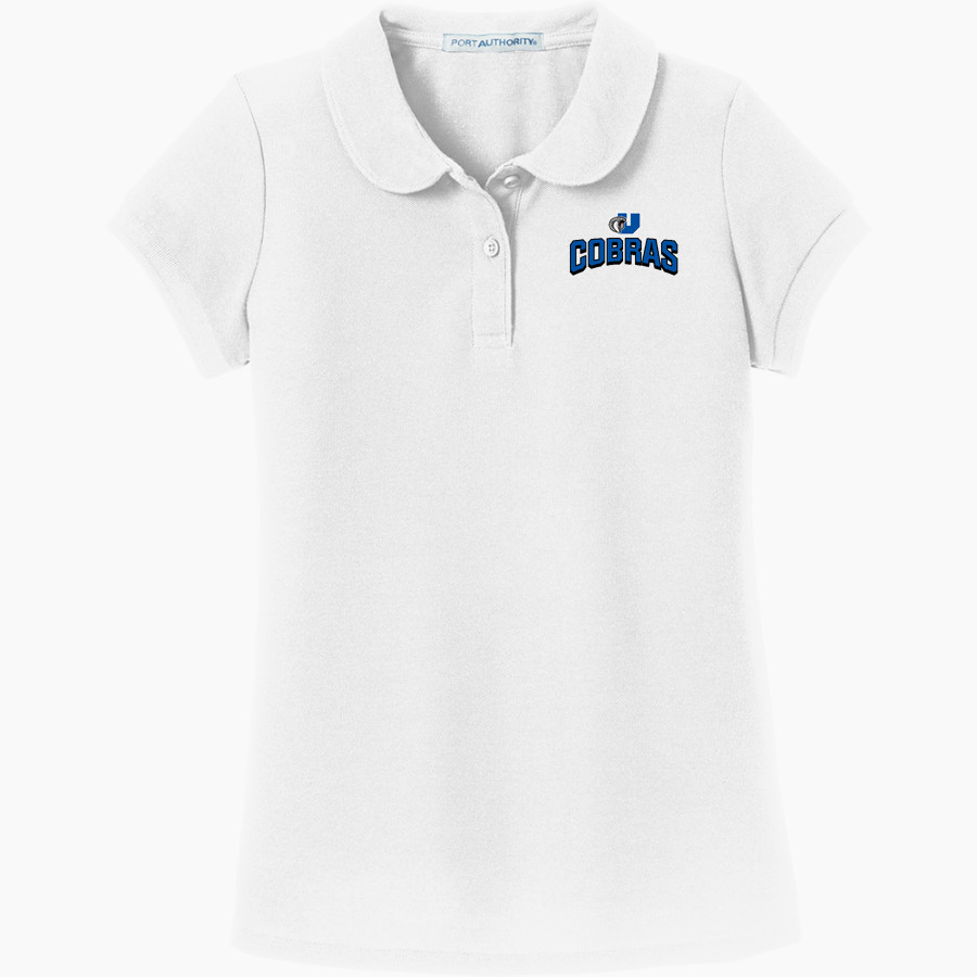 University Prep Cobras <span class="pdp-name-mascot">University Prep Cobras</span> Port Authority Girls Silk Touch Peter Pan Collar Polo