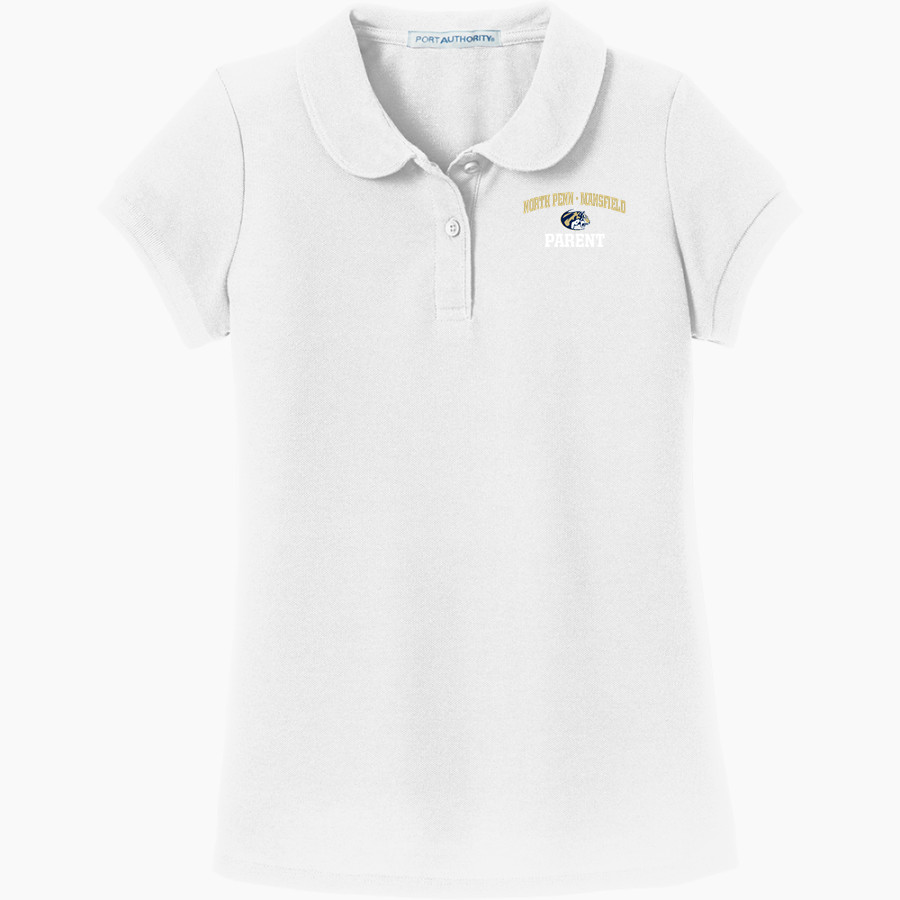 NORTH PENN MANSFIELD TIGERS Port Authority Girls Silk Touch Peter Pan Collar Polo