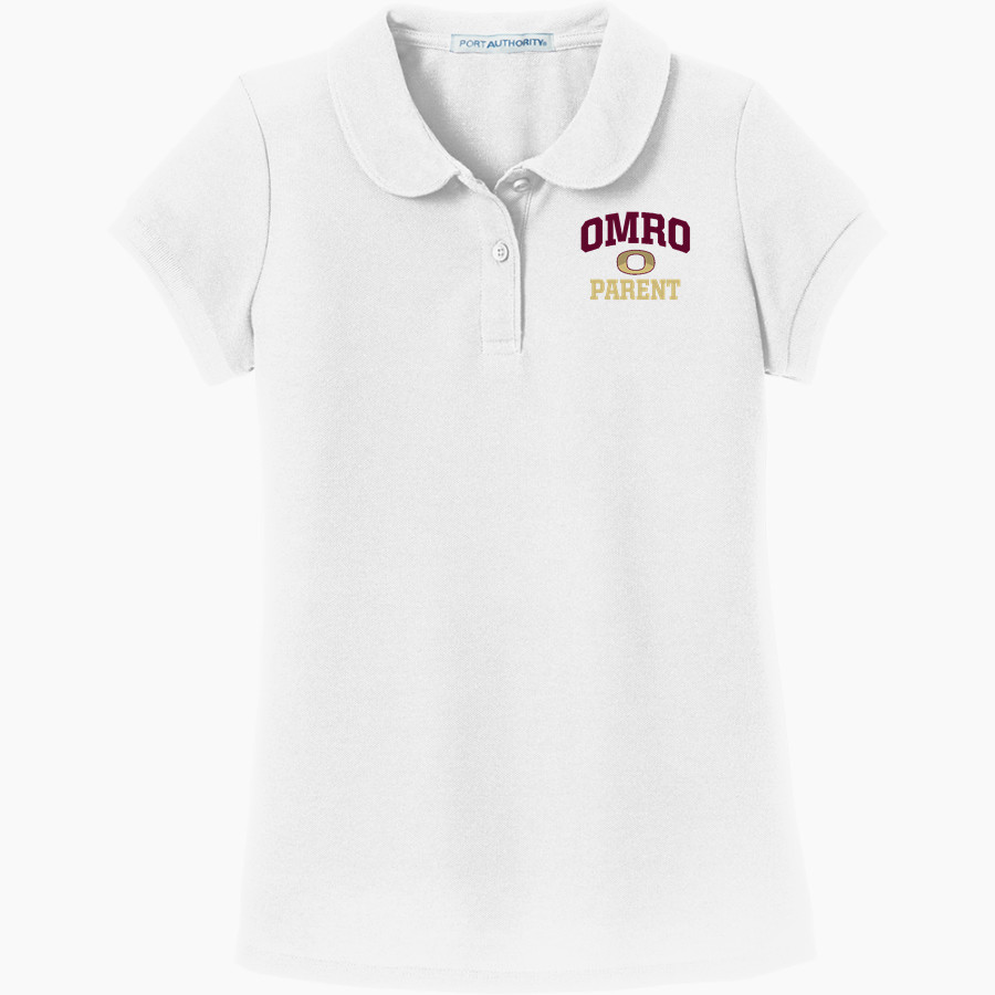 Omro School District Sideline Store Port Authority Girls Silk Touch Peter Pan Collar Polo