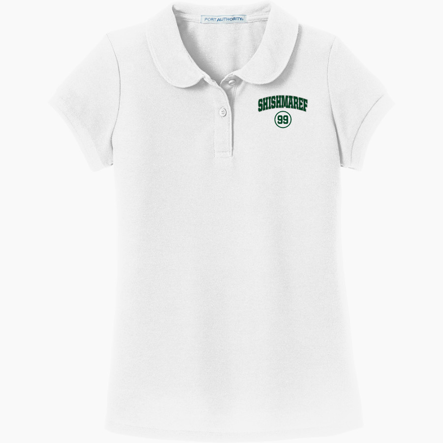 Shishmaref Northern Lights <span class="pdp-name-mascot">Shishmaref Northern Lights</span> Port Authority Girls Silk Touch Peter Pan Collar Polo