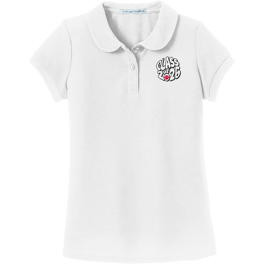 Kankakee Valley Kougars Kougars <span class="pdp-name-mascot">Kankakee Valley Kougars Kougars</span> Port Authority Girls Silk Touch Peter Pan Collar Polo