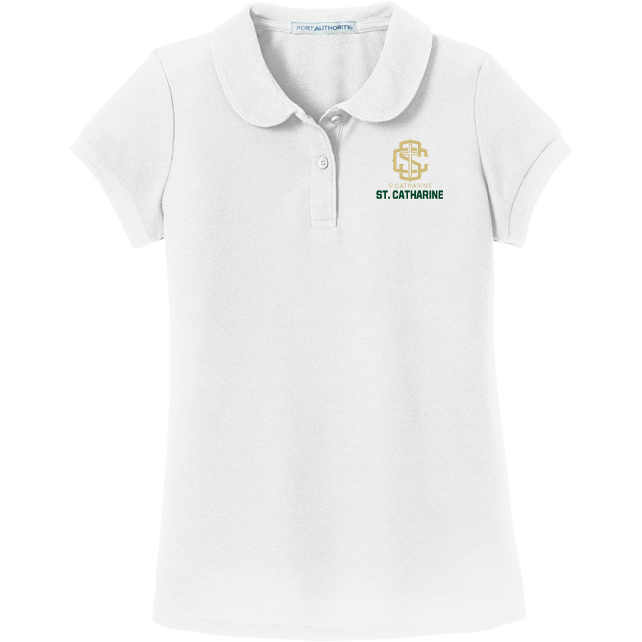 St. Catharine St. Catharine Knight <span class="pdp-name-mascot">St. Catharine Knights of Columbus</span> Port Authority Girls Silk Touch Peter Pan Collar Polo