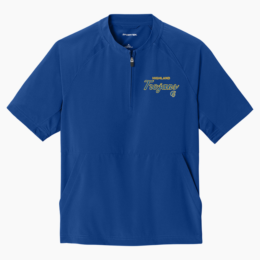 HIGHLAND HIGH SCHOOL TROJANS <span class="pdp-name-mascot">HIGHLAND TROJANS</span> Sport-Tek Youth Repeat 1/2-Zip Short Sleeve Jacket