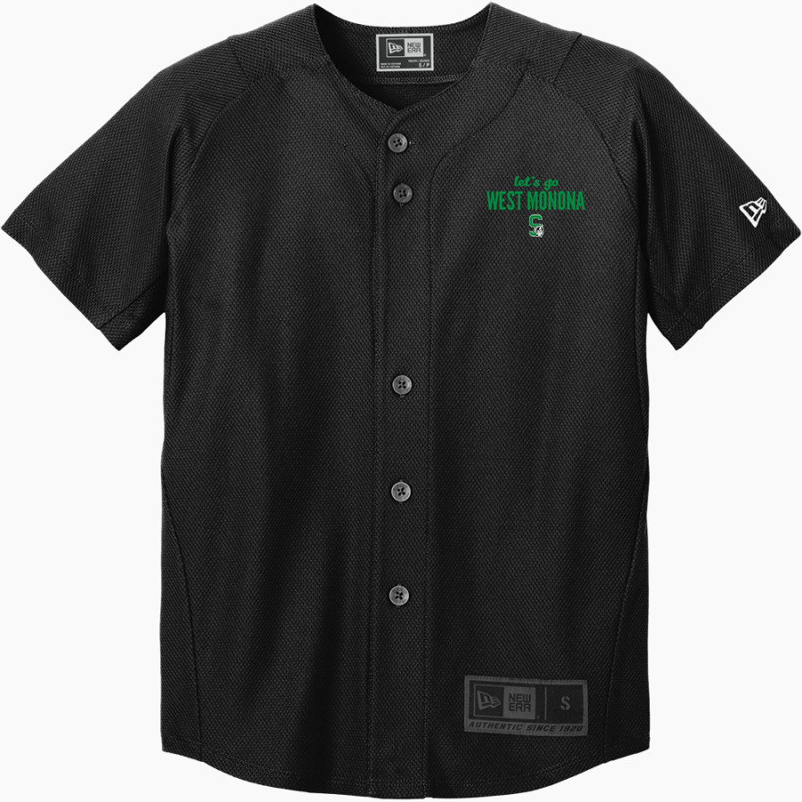 WEST MONONA HIGH SCHOOL SPARTANS New Era Youth Diamond Era Full-Button Jersey
