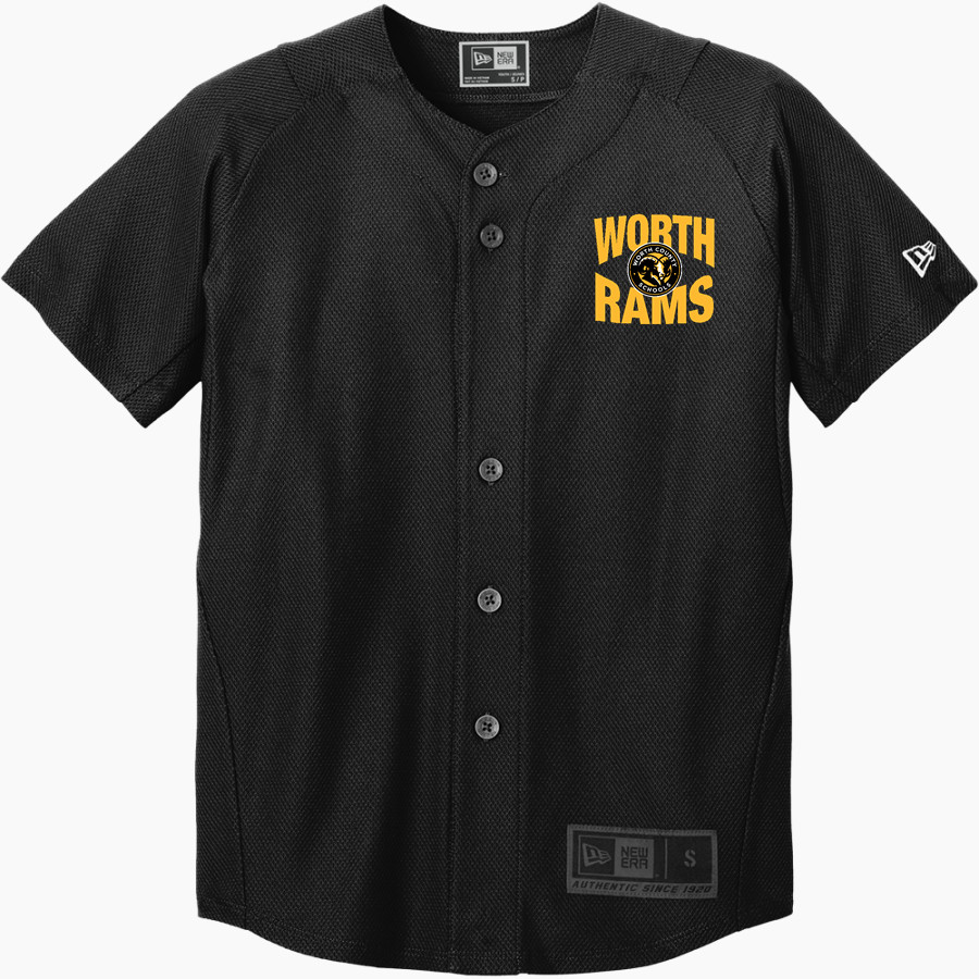 Worth Rams New Era Youth Diamond Era Full-Button Jersey