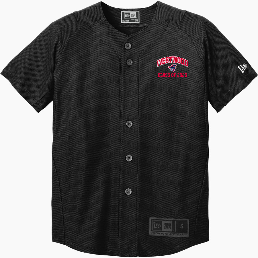 WESTWOOD HIGH SCHOOL PATRIOTS <span class="pdp-name-mascot">WESTWOOD PATRIOTS</span> New Era Youth Diamond Era Full-Button Jersey