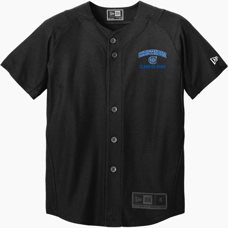 Christendom College Online Store <span class="pdp-name-mascot">Christendom College Crusaders</span> New Era Youth Diamond Era Full-Button Jersey