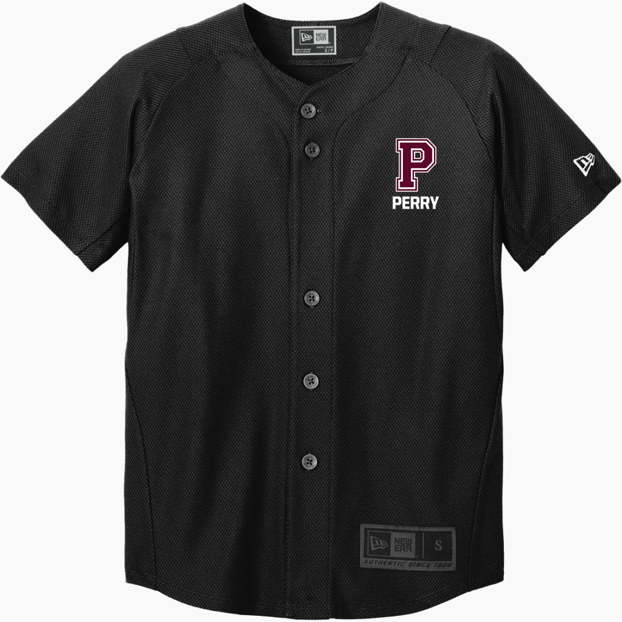 PERRY HIGH SCHOOL MAROONS New Era Youth Diamond Era Full-Button Jersey
