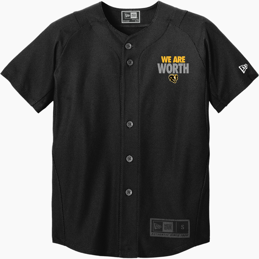 Worth Rams New Era Youth Diamond Era Full-Button Jersey