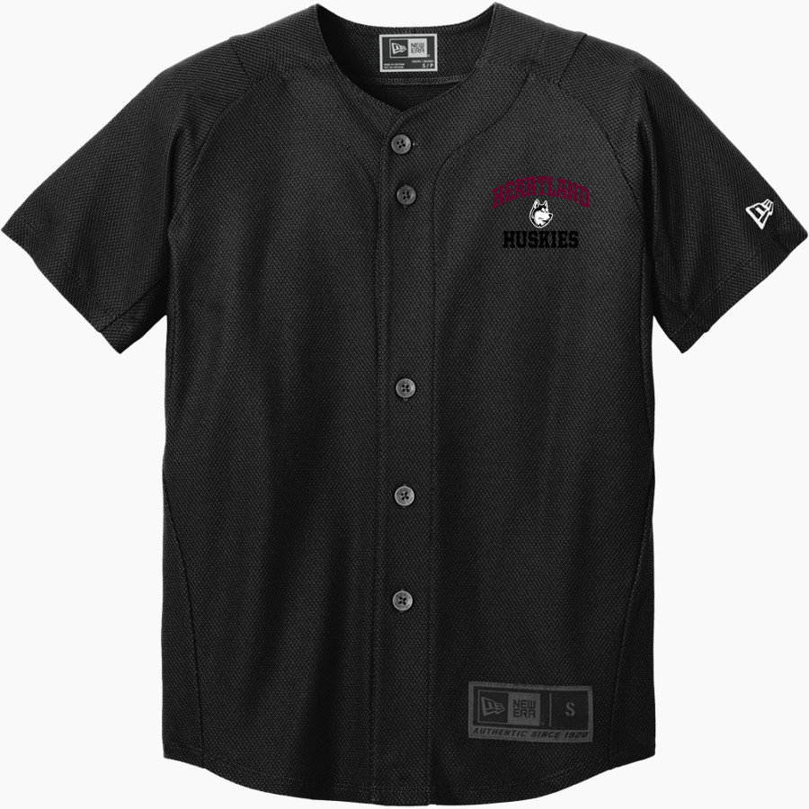 Heartland Huskie <span class="pdp-name-mascot">Heartland Community Schools Huskies</span> New Era Youth Diamond Era Full-Button Jersey