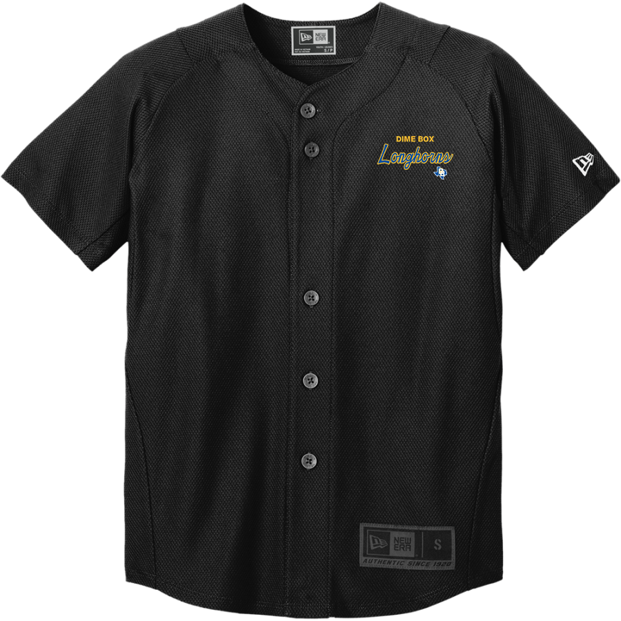 DIME BOX HIGH SCHOOL LONGHORNS <span class="pdp-name-mascot">DIME BOX LONGHORNS</span> New Era Youth Diamond Era Full-Button Jersey