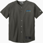 AGOURA HIGH SCHOOL CHARGERS New Era Youth Diamond Era Full-Button Jersey Front Thumbnail