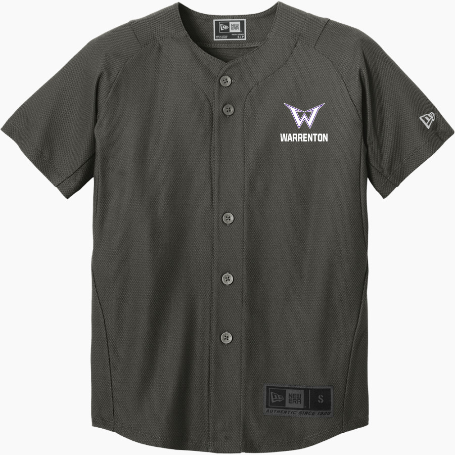 Warrenton Warriors New Era Youth Diamond Era Full-Button Jersey
