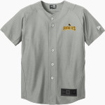 CRANDALL HIGH SCHOOL PIRATES New Era Youth Diamond Era Full-Button Jersey Front Thumbnail