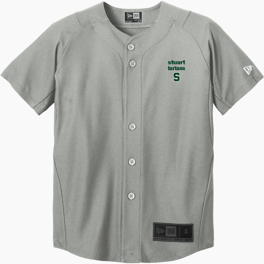 Stuart Tartans New Era Youth Diamond Era Full-Button Jersey